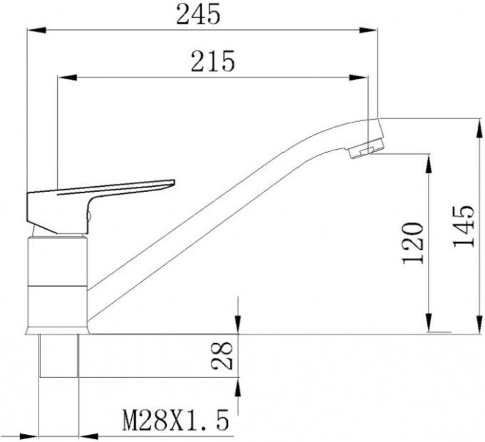 SL131-004F-25 Смеситель для кухни ø35 - фотография № 10