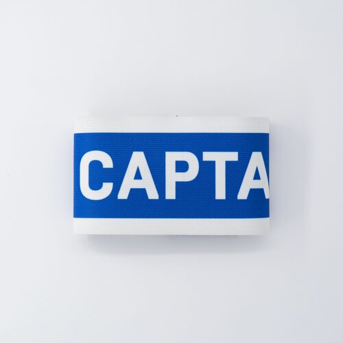 фото Капитанская повязка "кастом кип", cls-01-bw, цвет: blue/white (cине-белый), размер: взрослый (adult) кастомкип