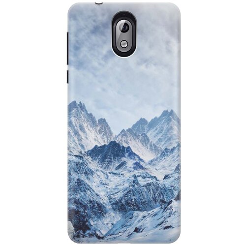 фото Cиликоновый чехол на nokia 3.1 / нокиа 3.1 с принтом "снежные горы" gosso