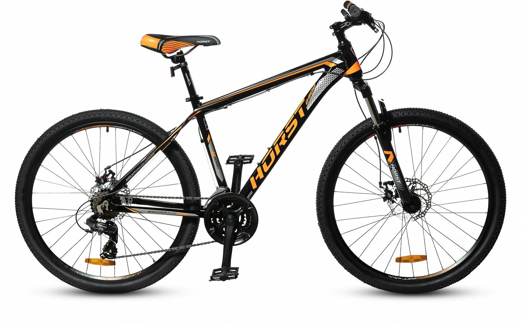 Горный велосипед 26' HORST Genesis 19" черный/оранжевый/серый