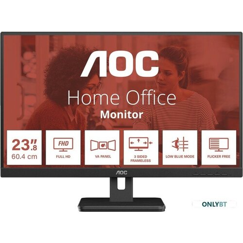 Монитор AOC 24E3UM черный монитор 21 5 aoc 22b2dm va 1920x1080 16 9 250кд м2 4мс 178 178 adaptive sync vga hdmi черный 22b2dm