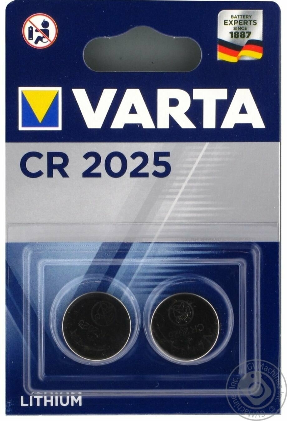 батарейка VARTA ELECTRONICS CR 2025 блистер 2шт - фото №8