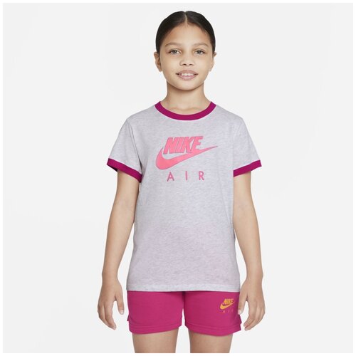 Футболка/Nike/DO4641-051/G NSW TEE RINGER NIKE AIR FS/белый/L(147-158)