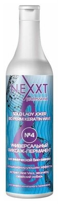 NEXPROF Универсальный фиксаж-перманент для химической био-завивки №4 Solo Lady Joker Bio Perm Keratin Wave, 500 мл