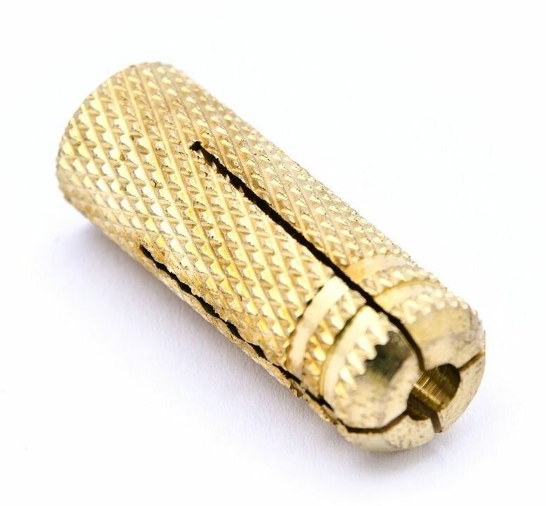 фото Анкер латунный забиваемый цанга м8 50 штук