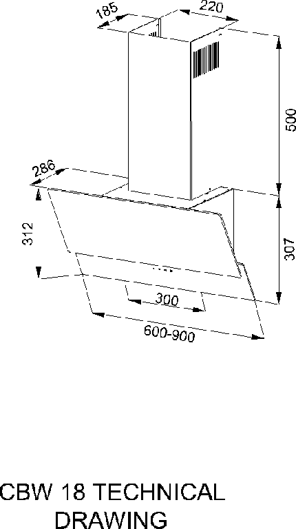 Наклонная вытяжка Kanzler D 536 W, белый - фотография № 3