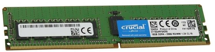 Память DDR4 Crucial 16Gb RDIMM ECC Reg PC4-23400 CL21 2933MHz - фото №3