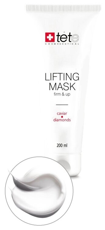 TETe Cosmeceutical Lifting Mask Маска-лифтинг для лица с экстрактом икры и алмазной микропудрой, 250 г, 200 мл