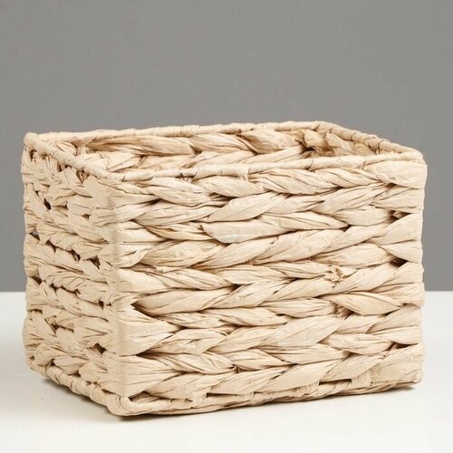 Корзина стеллажная Колос 21х15х15 см бежеый 1740₽