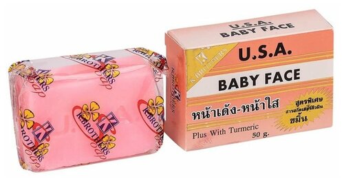 K.Brothers мыло для лица с AHA-кислотами Baby Face, 50 г
