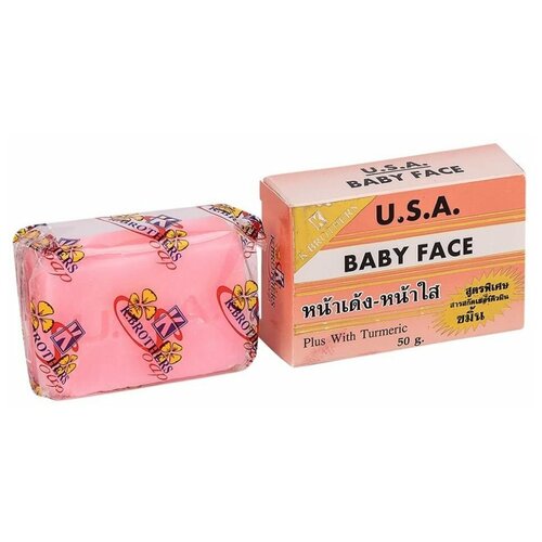 Мыло туалетное Herbal Soap Baby Face С AHA-кислотами для обновления кожи, 50 г