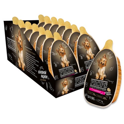 Влажный корм для собак Props индейка 16 шт. х 95 г