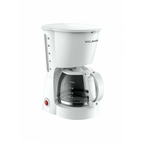 Кофеварка капельная WILLMARK WCM-1350D 900 Вт противокап сист нейл фильтр стекл кувш12л 208000₽