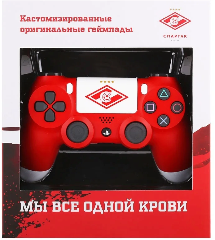 Геймпад Sony DualShock 4 v2 Спартак. Красно-белый