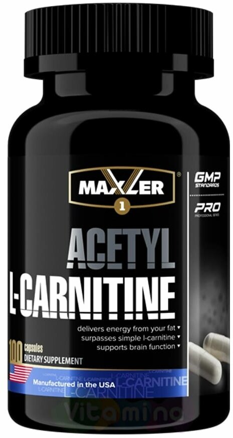 Maxler Ацетил Л-Карнитин Acetyl L-Carnitine, 100 капс