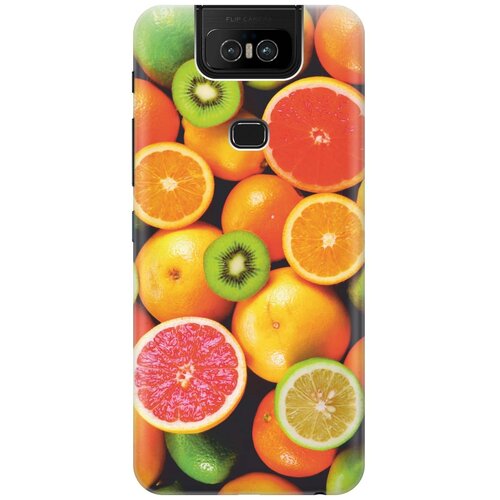 фото Cиликоновый чехол на asus zenfone 6 zs630kl / асус зенфон 6 с принтом "сочные фрукты" gosso