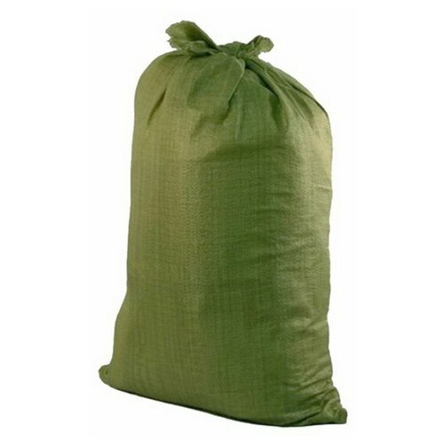 Мешок полипропиленовый 70 x 120 см, для строительного мусора, зеленый, 70 кг, 10 шт.