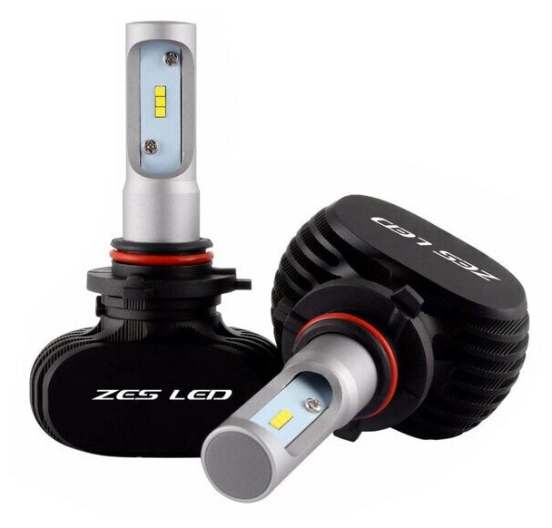 Комплект LED ламп головного света (радиатор) ZES LED H7