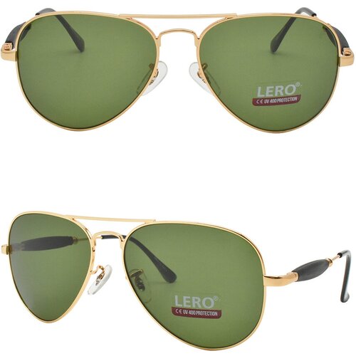 фото Солнцезащитные очки , авиаторы, оправа: металл, с защитой от уф, зеленый нет бренда