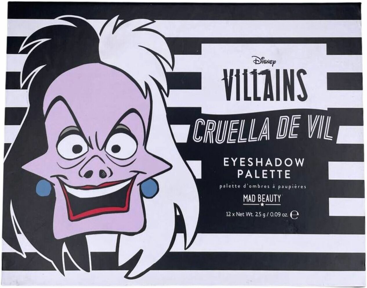 Палетка теней Villains Cruella De Vil 12 цветов