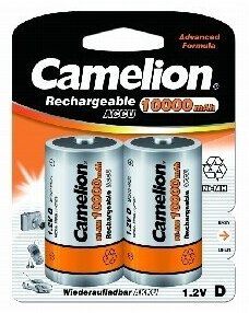 Camelion (6185) d-10000mah ni-mh bl-2 (nh-d10000bp2, аккумулятор,1.2в)