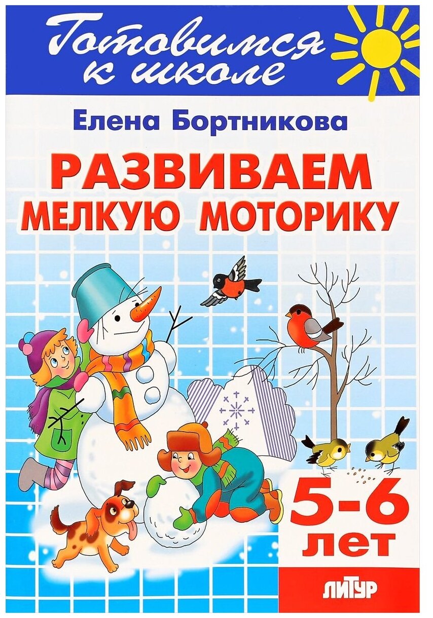 Готовимся к школе Тетрадь 19 Развиваем мелкую моторику 5-6 лет Пособие Бортникова