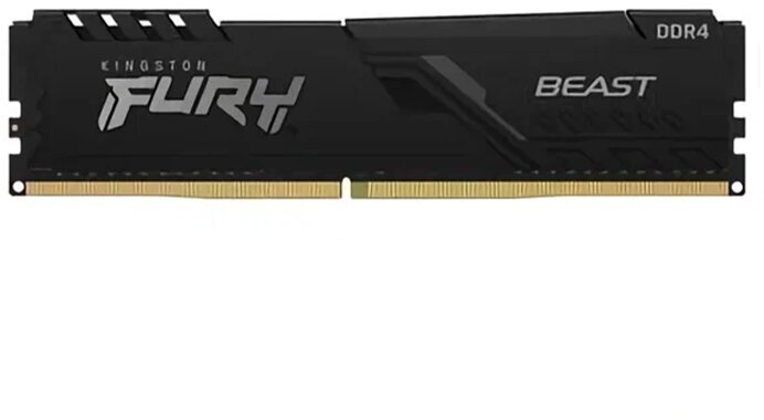 Оперативная память DDR-4 DIMM 16Gb (2x8Gb) PC-25600 3200Mhz CL16 Kingston Fury Beast KF432C16BBK2/16