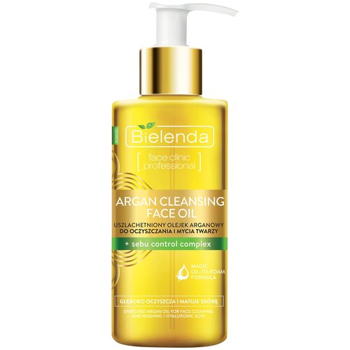 BIELENDA ARGAN CLEANSING FACE OIL Гидрофильное масло для умывания с sebu control complex,140мл