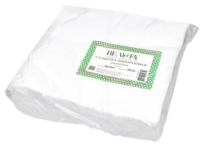 IGROBEAUTY Салфетка 30*30 см 50 г/м2 вафельная, цвет белый 100 шт - фото №1