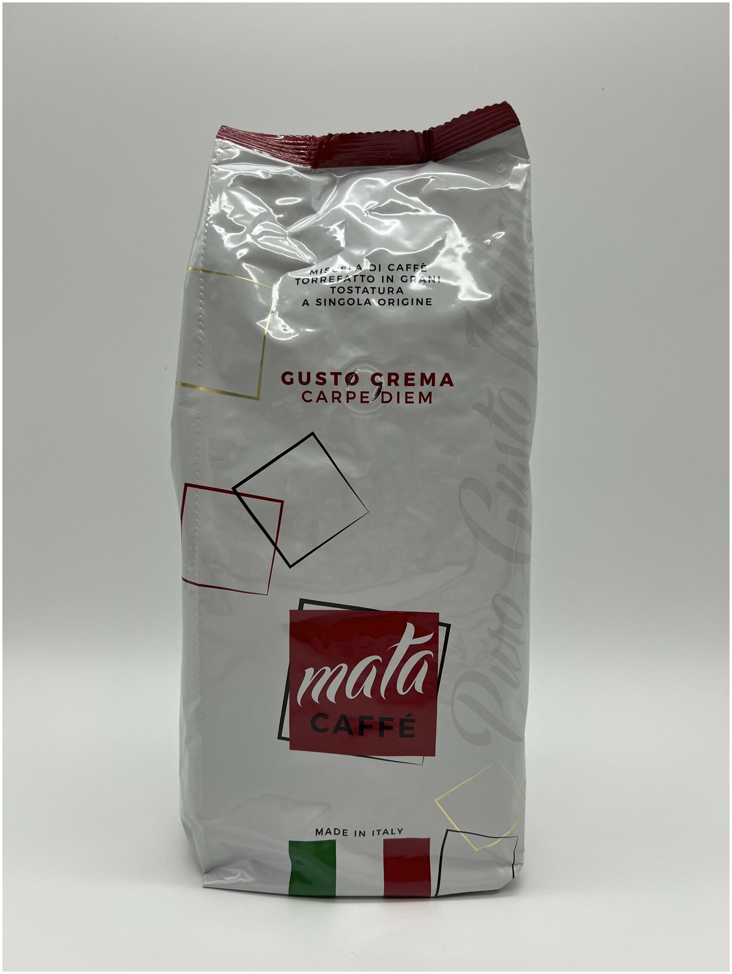 Кофе в зернах Mata Caffe Gusto Crema 1кг - фото №1