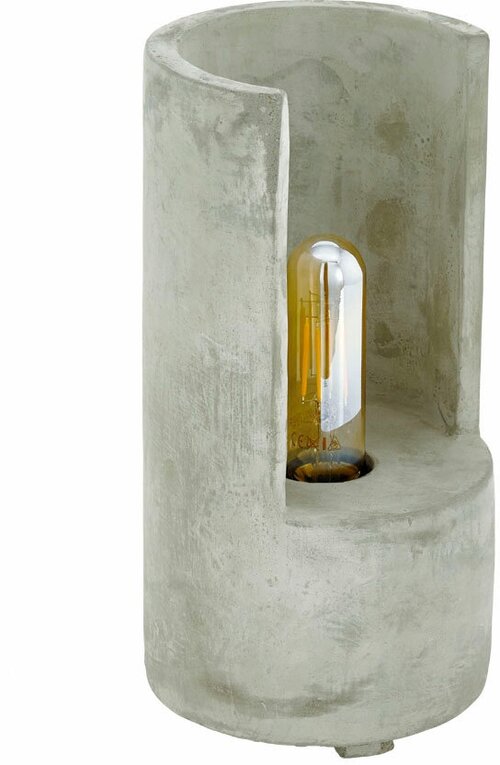 Лампа декоративная EGLO Lynton 49111, E27, 60 Вт, серый