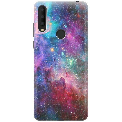 фото Cиликоновый чехол на alcatel 3x (2019) / алкател 3х 2019 с принтом "волшебный космос" gosso