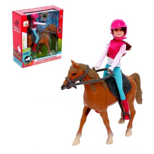 Набор игровой лошадка с куклой шарнирной с аксессуарами