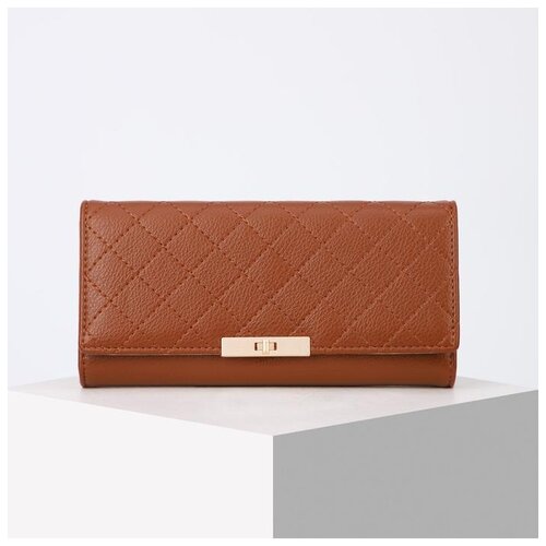 фото Кошелек жен 10-01-01, 19*3*9,5 см, "аманда", отд д/купюр, д/монет, д/карт, рыжий 5373874 сима-ленд