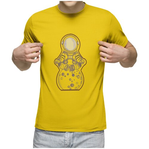 фото Футболка us basic, размер 2xl, желтый