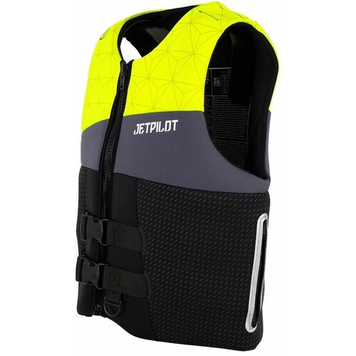 Жилет спасательный JetPilot Cause Neo Iso yellow/charcoal/black, S спасательный жилет неопрен мужской jetpilot freeride f e neo iso 50n vest black marble s22 m