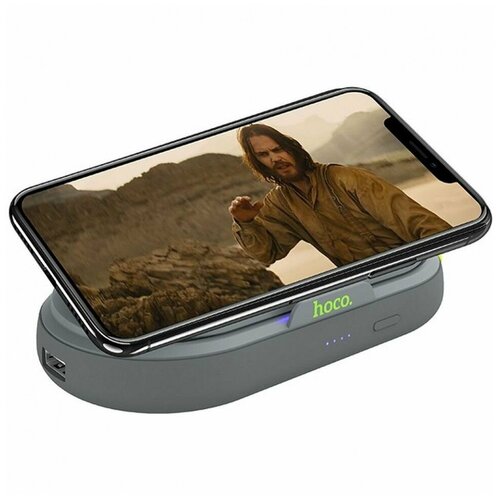 Power Bank Внешний аккумулятор с беспроводной зарядкой на 5000 мАh Quick Charge 30 быстрая зарядка для телефона 370900₽