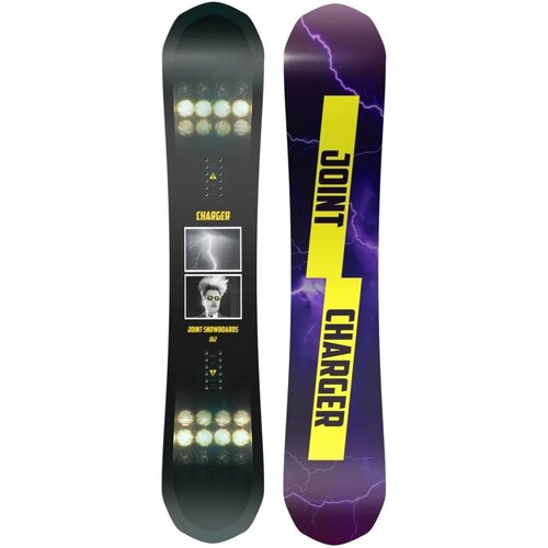 фото Сноуборд joint snowboards charger, 159 см, 2020-2021, фиолетовый/желтый/черный