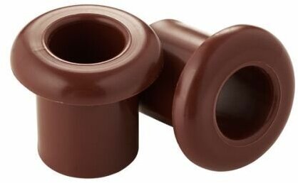 фото Ретро втулка (проход через стену), пластик, шоколад, 10шт, Bylectrica