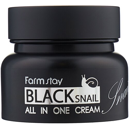 Farmstay Black Snail All in One Cream Восстанавливающий крем для лица с муцином черной улитки, 100 мл