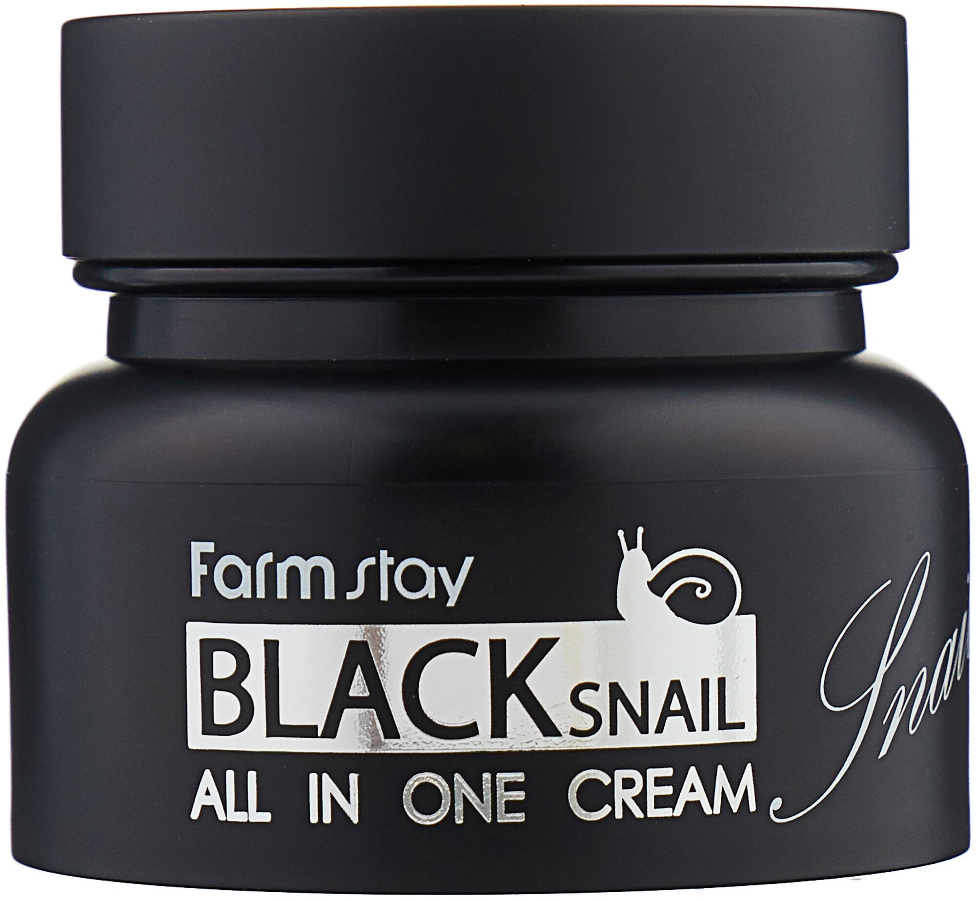 Farmstay Black Snail All in One Cream Восстанавливающий крем для лица с муцином черной улитки, 100 мл