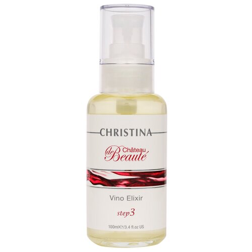 Christina Chateau De Beaute Vino Elixir Масло-эликсир для лица, шеи и декольте (Шаг 3), 100 мл интенсивный обновляющий ночной крем christina chateau de beaute deep beaute night cream 50 мл