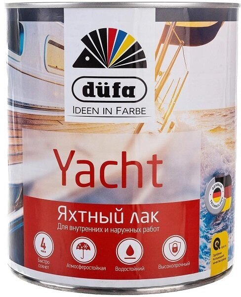 Dufa Лак YACHT яхтный глянцевый 2л - фотография № 3