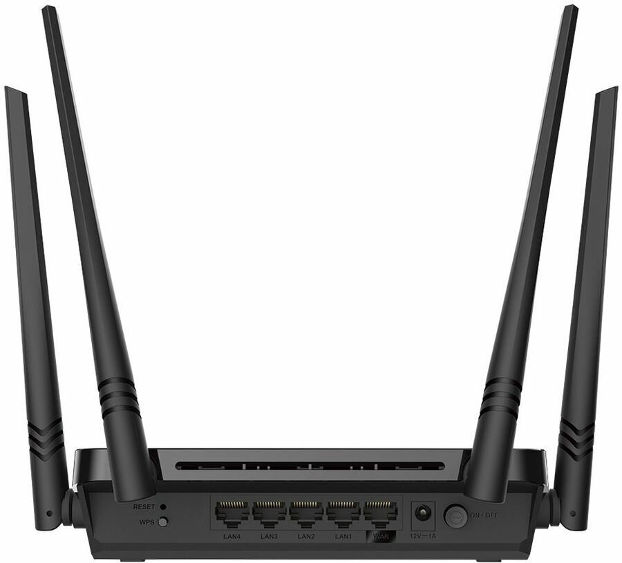 Wi-Fi роутер D-Link DIR-822/RU, AC1200, черный