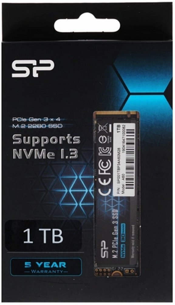 SSD накопитель SILICON POWER M-Series 1Тб, M.2 2280, PCI-E x4, NVMe - фото №16