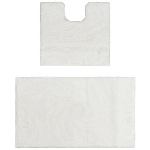 Комплект ковриков 60*100; 55*60 см для ванной, белый Confetti Bath Elite Alara 150 Snow White BD