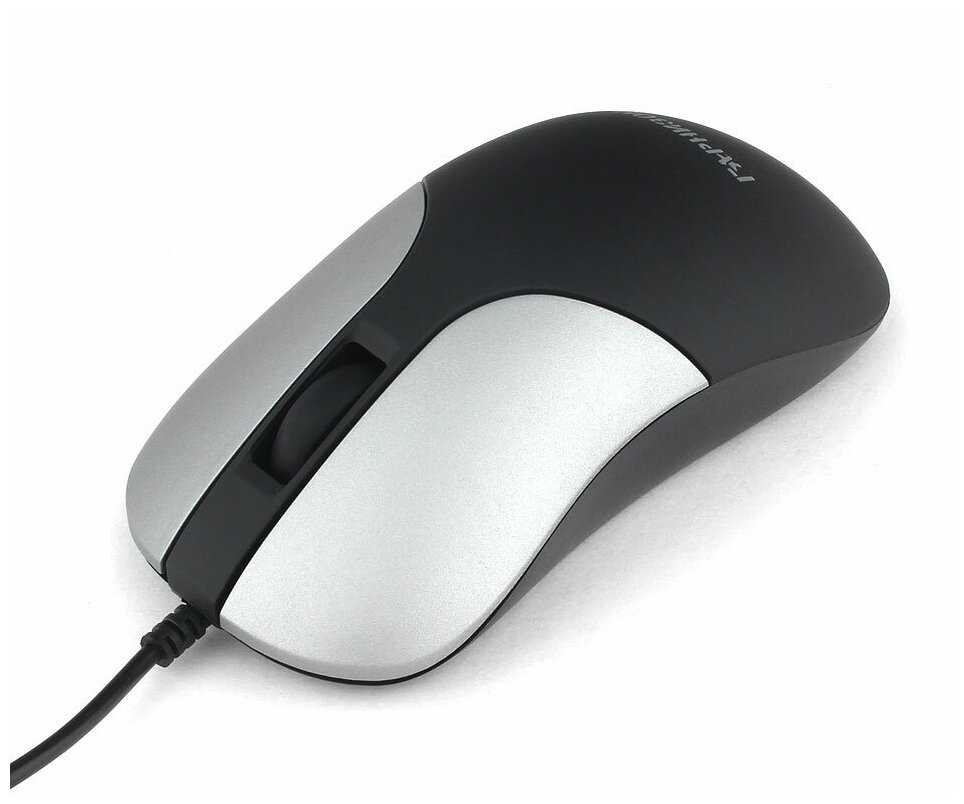 Гарнизон Мышь GM-215, USB, чип- Х, черный/серый, soft touch, 1000 DPI, 2кн.+колесо-кнопка - фото №4