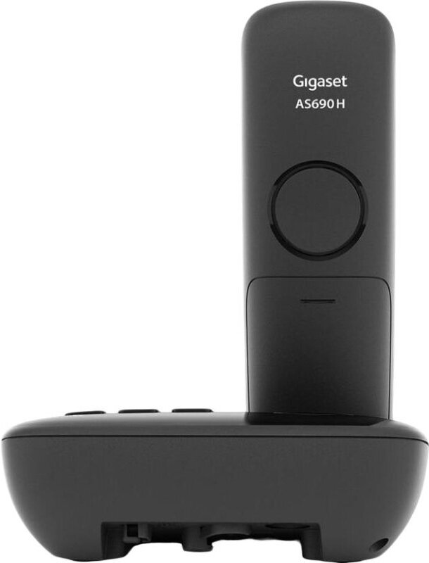 Радиотелефон DECT с автоответчиком и двумя трубками Gigaset AS690A DUO RUS Black