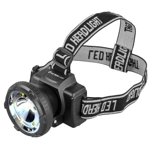 Налобный фонарь Ultraflash LED5367 черный фонарь налобный led 5368 аккум 220в черный 1 ватт led 1 5ватт cob 2 реж пл бокс ultraflash