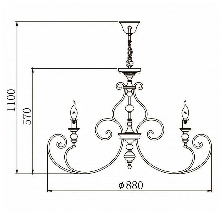 Люстра Maytoni Karina H631-PL-08-B